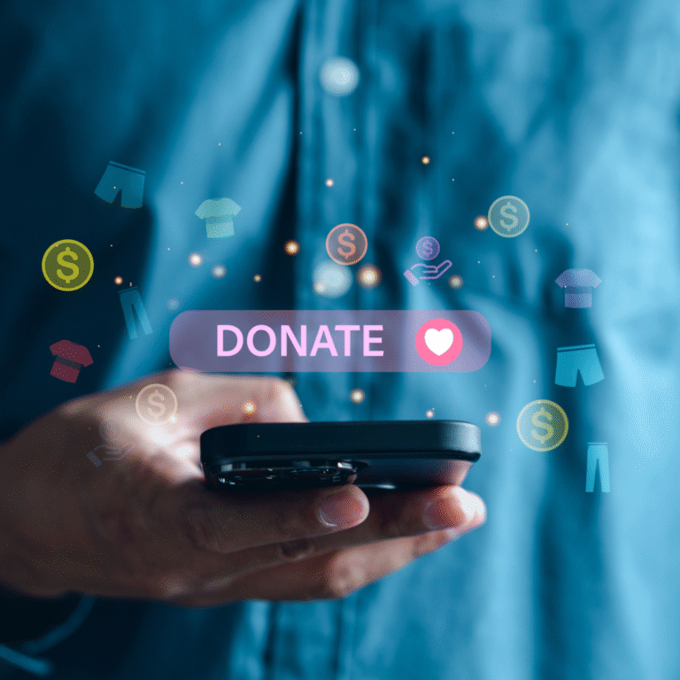 Image of Donate safely learning hub large template