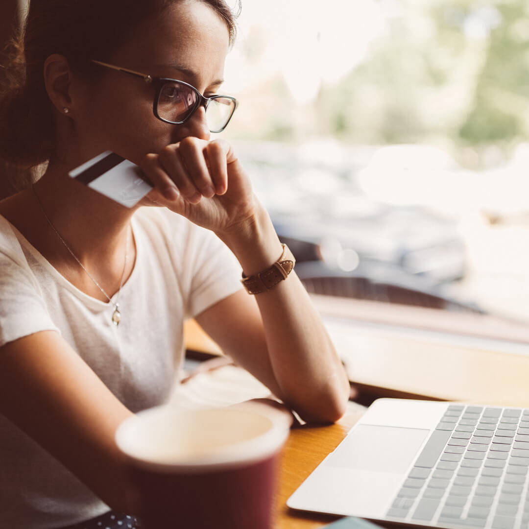 Woman worried she may be the victim of an online shopping scam.