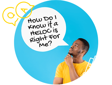 Man wondering if a HELOC is right for him.