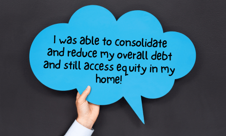Word balloon about a First Lien HELOC at Quorum